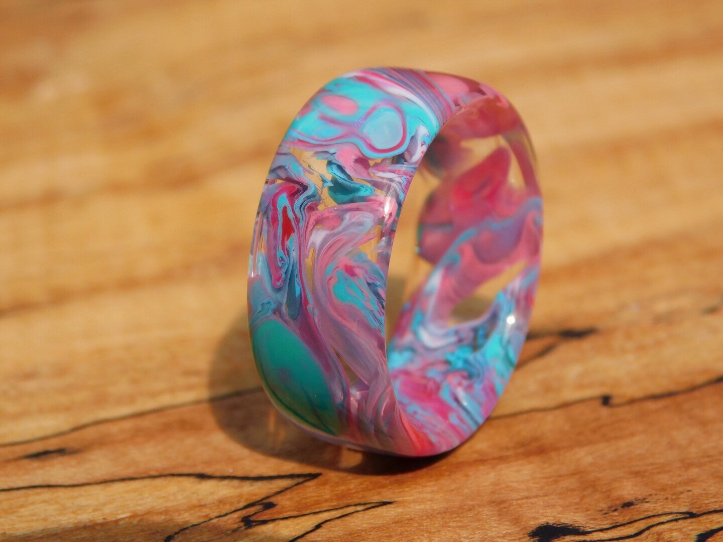 Cotton Candy Resin Ring