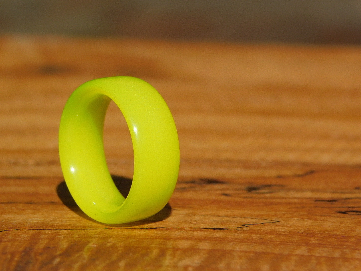 Neon Yellow Glow Ring