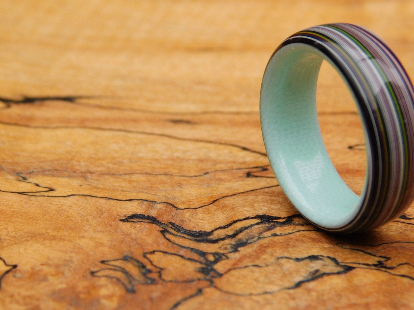 Fordite x Tiff Blue G10 Ring