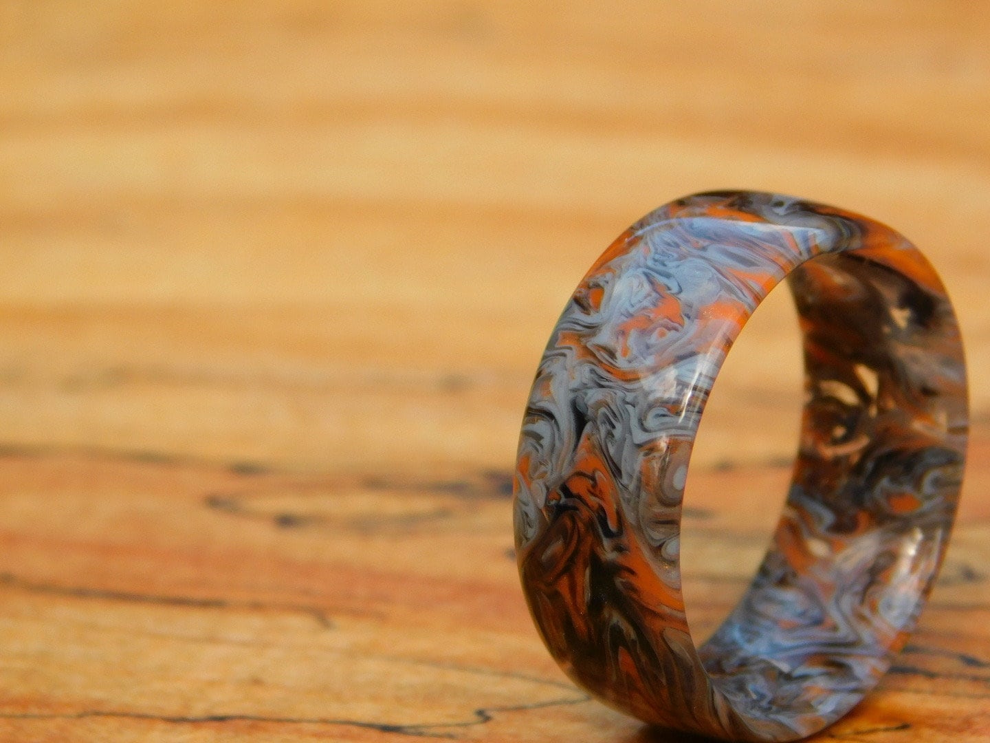 Tigers Eye Resin Ring