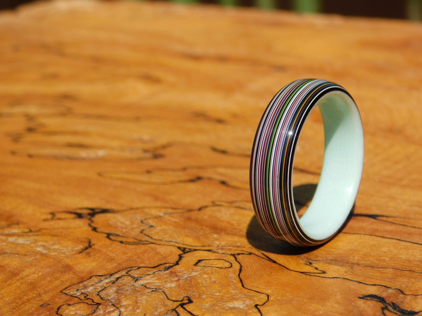 Fordite x Tiff Blue G10 Ring