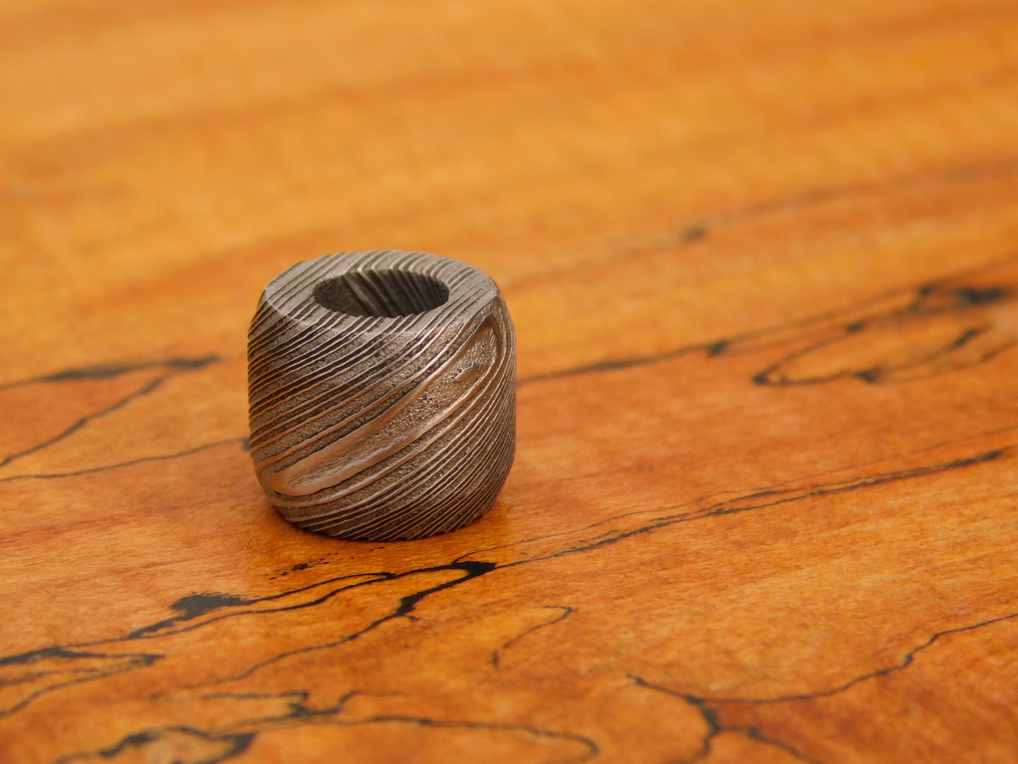 Stainless Damascus Bead