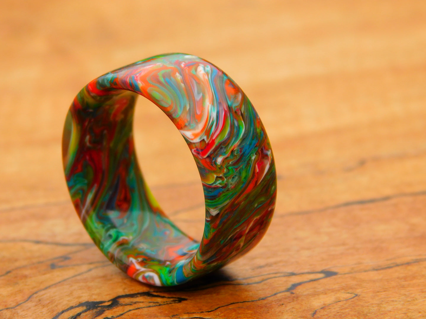 Collision Resin Ring - Size 11