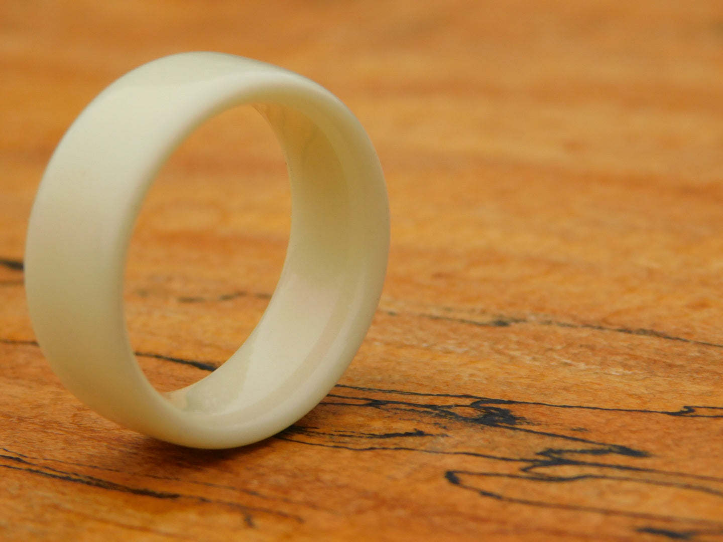 White Glow Ring - Size 8.5
