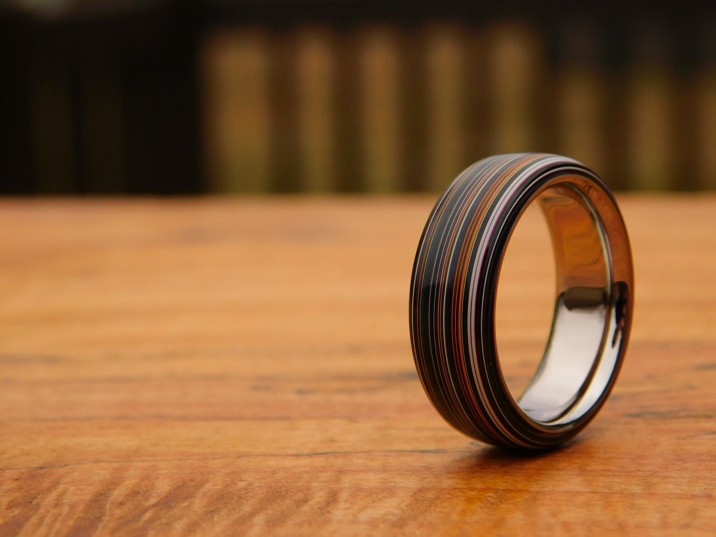Fordite Agate x Titanium Ring