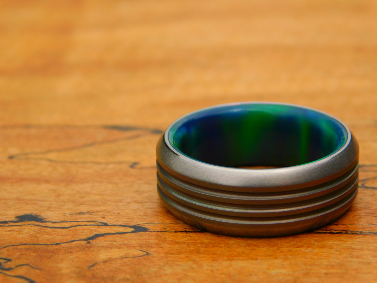 Tempered Ti x Opal Ring