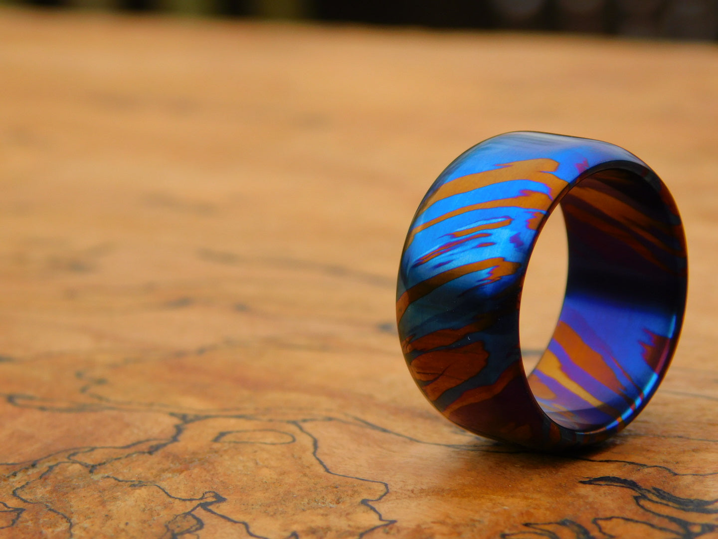Wild Ti Damascus Ring - Size 10.25