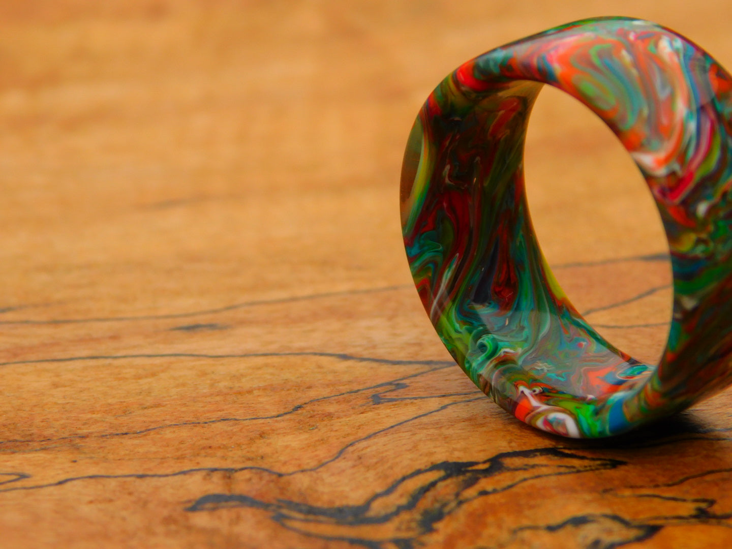 Collision Resin Ring - Size 11