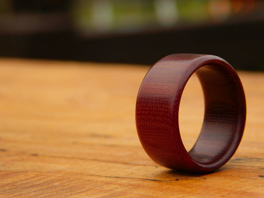 Layered Canvas Micarta Ring - Size 10.5