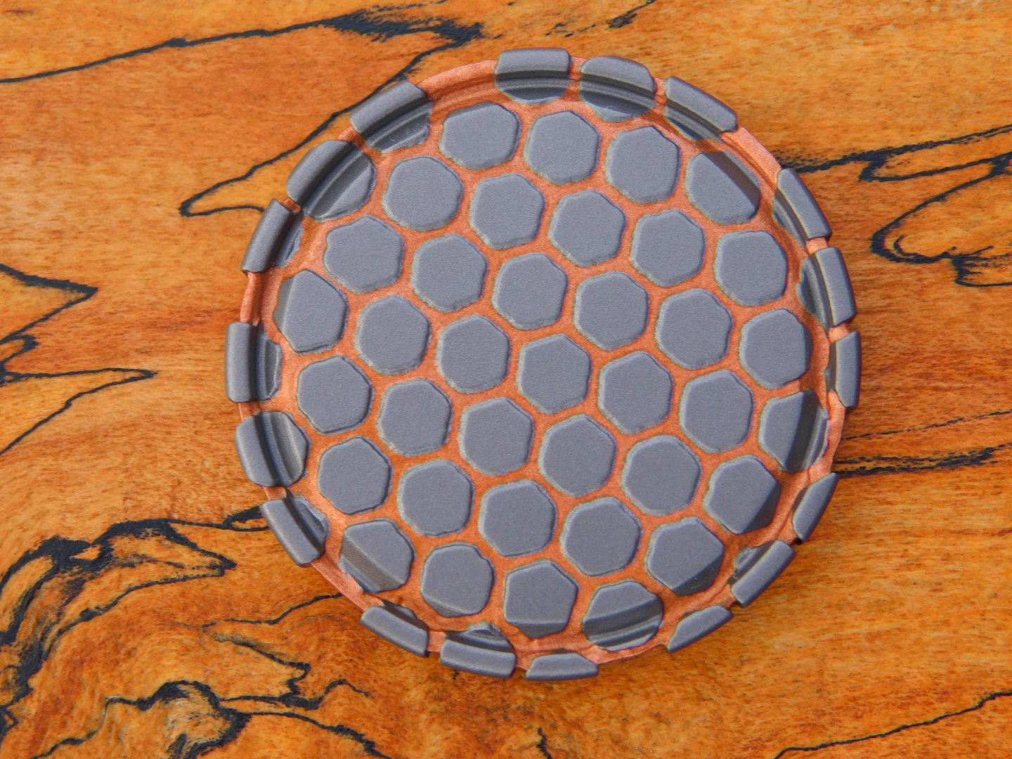 Deep Etched Superconductor Coin