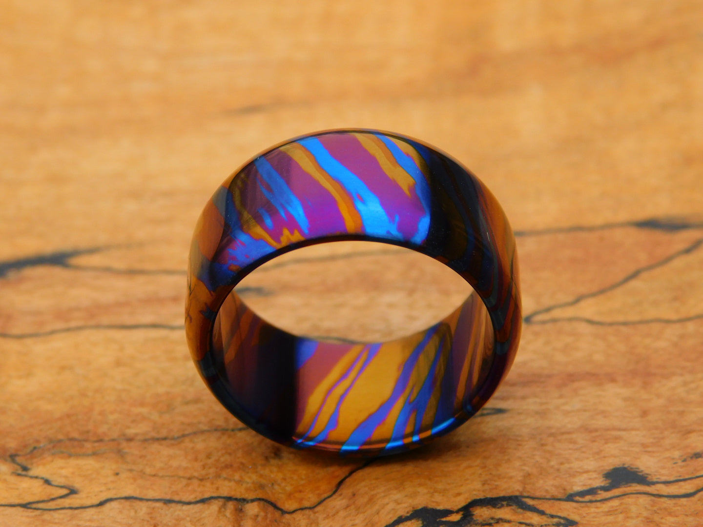 Wild Ti Damascus Ring - Size 10.25