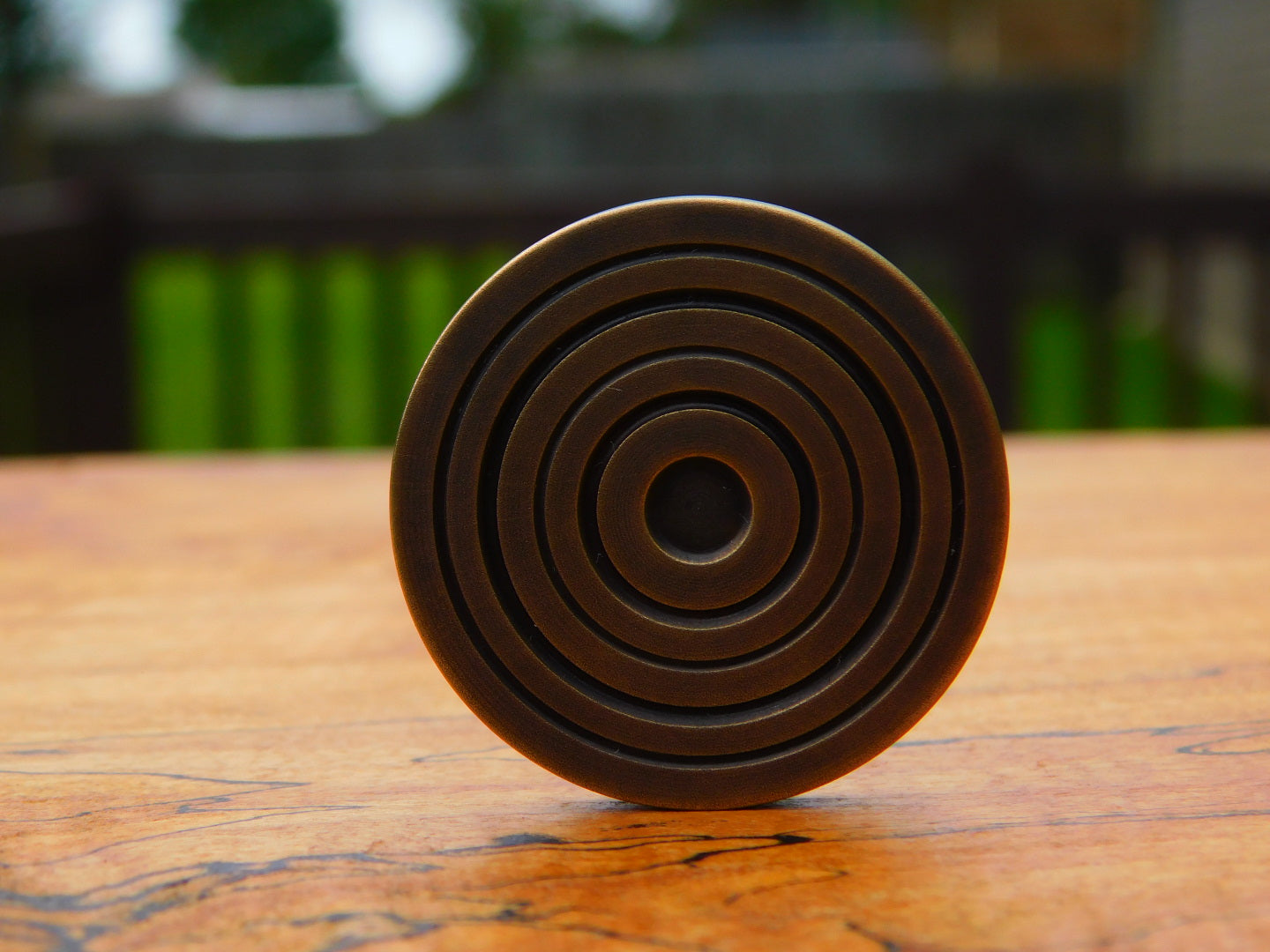Antiqued Brass x Fordite Coin