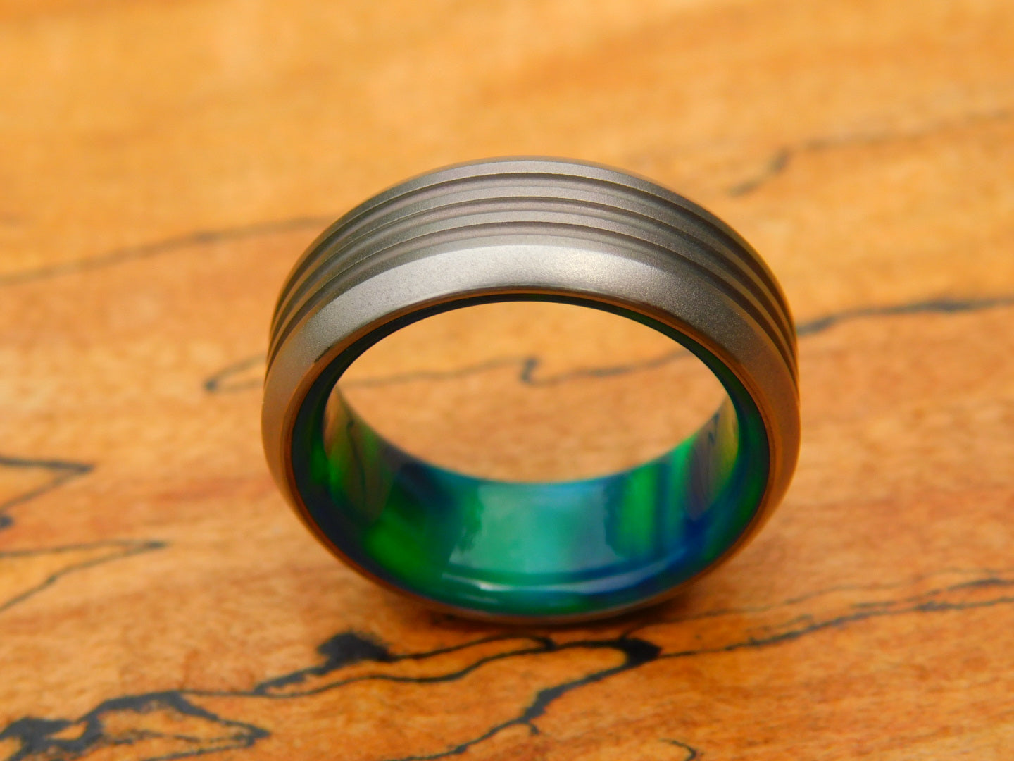 Tempered Ti x Opal Ring