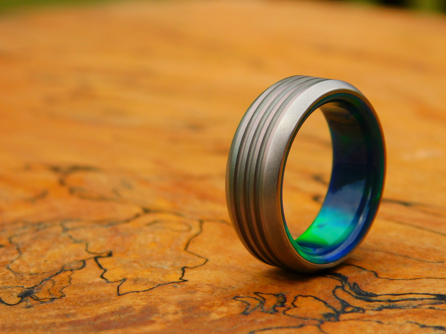 Tempered Ti x Opal Ring