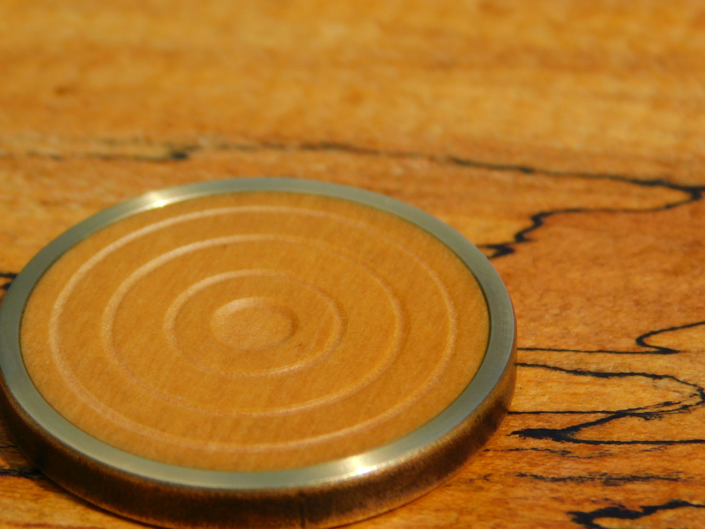 Antiqued Brass x Cheddar Paper Coin