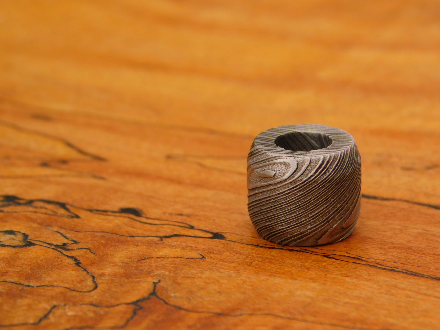 Stainless Damascus Bead