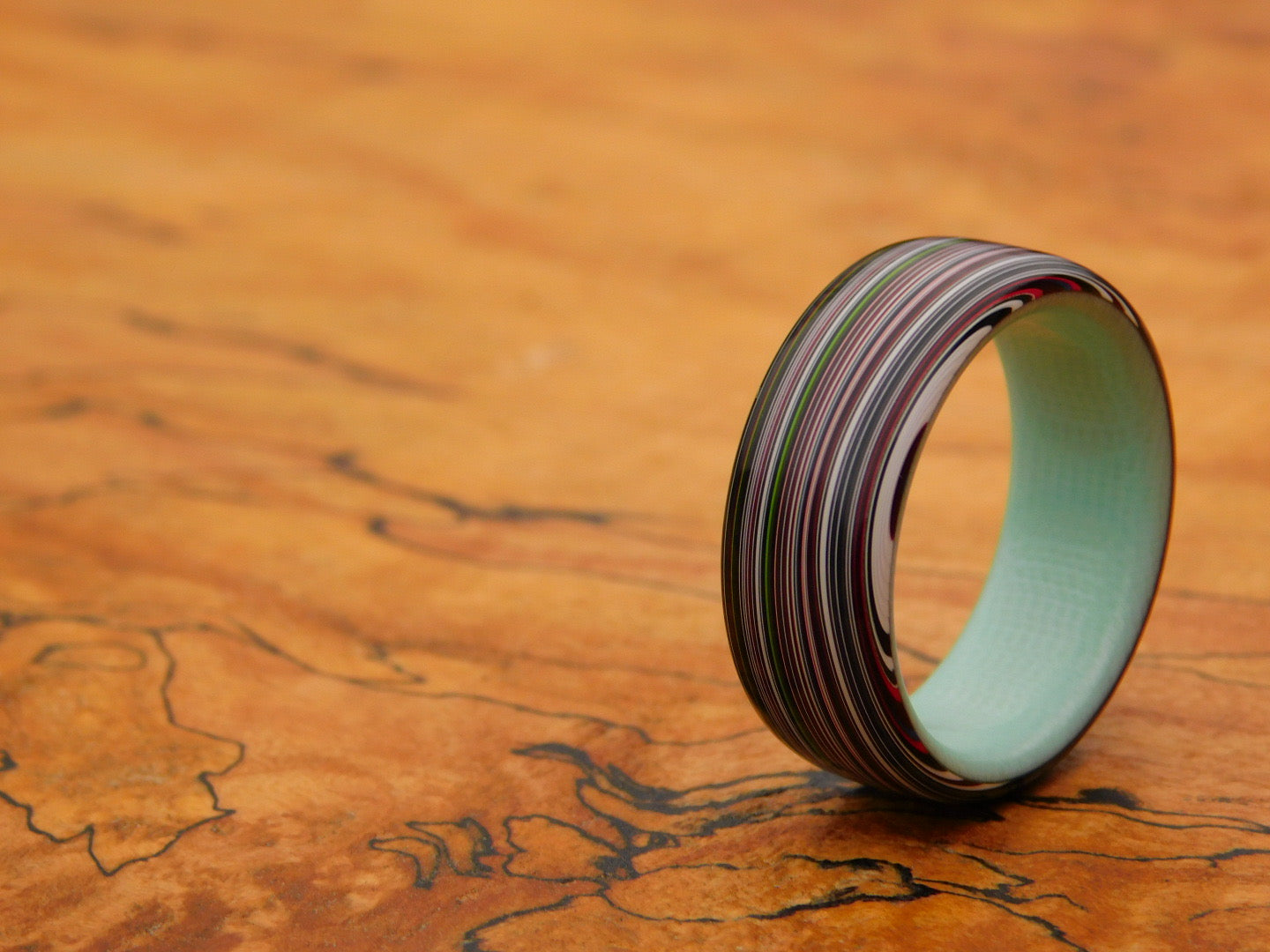 Fordite x Tiff Blue G10 Ring