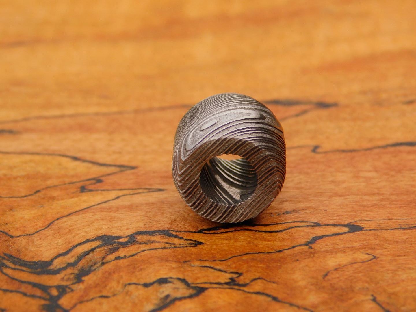 Stainless Damascus Bead