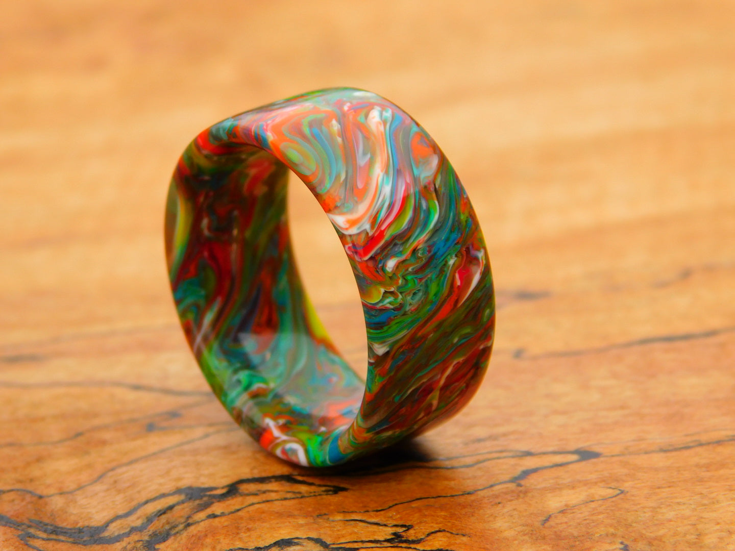 Collision Resin Ring - Size 11