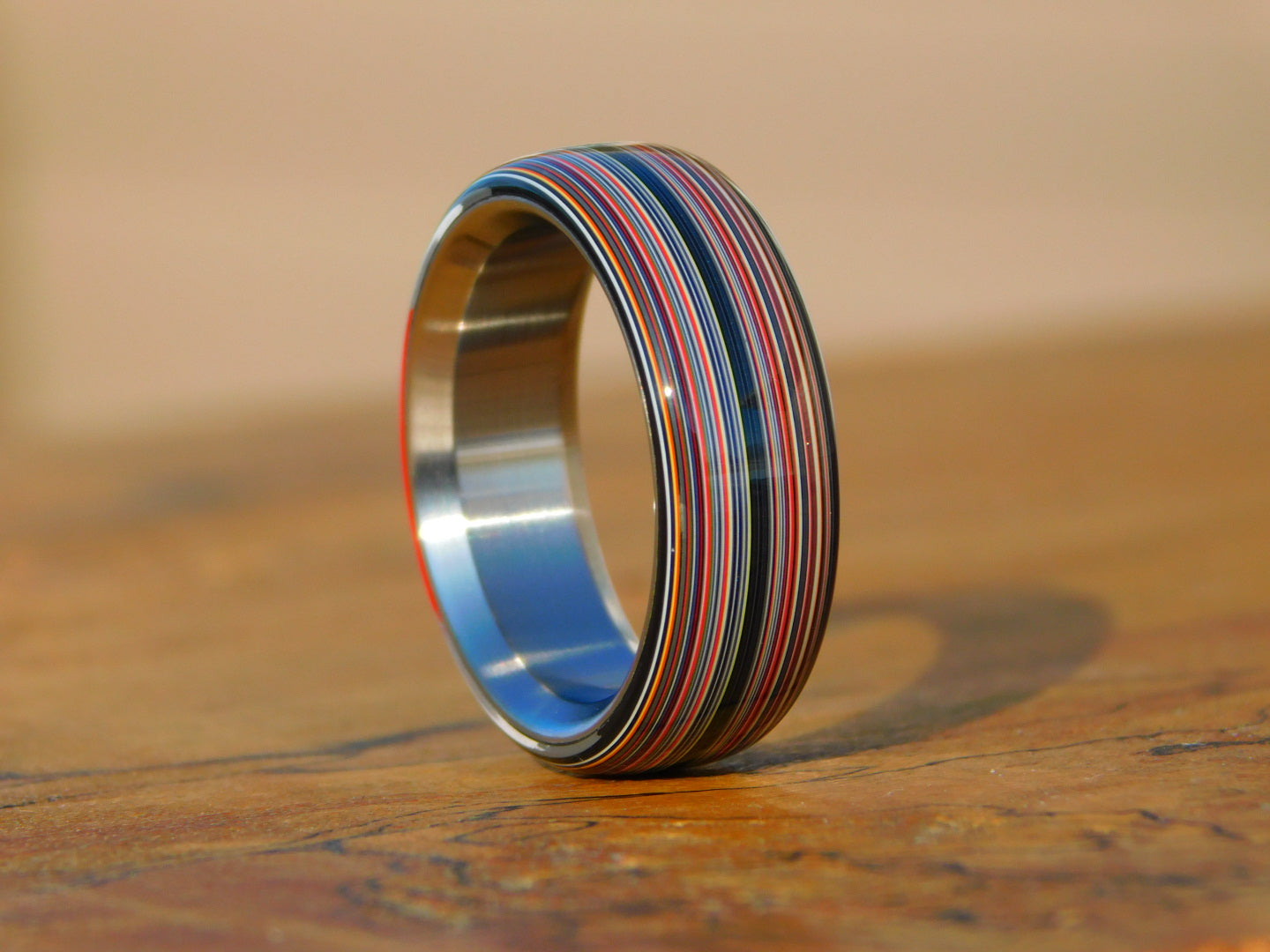 Fordite Agate x Titanium Ring