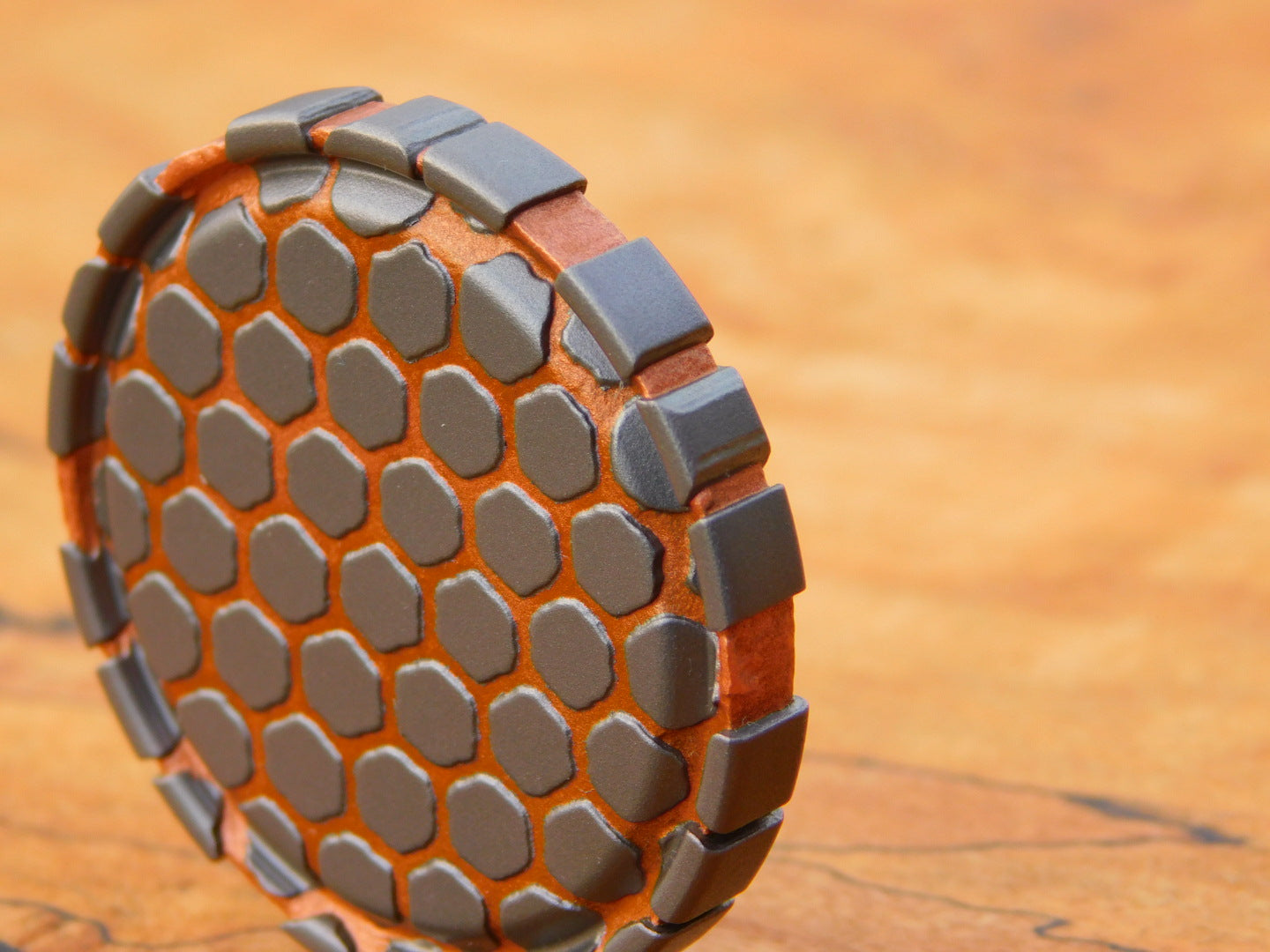 Deep Etched Superconductor Coin