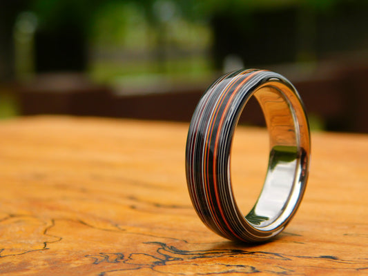 Fordite Agate x Titanium Ring