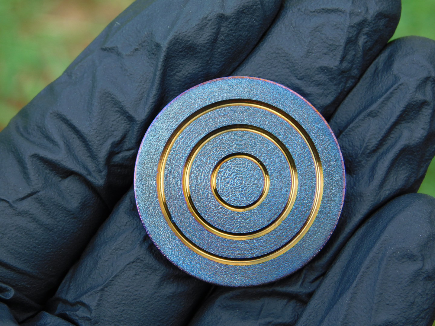 Tempered Titanium x Fordite Coin