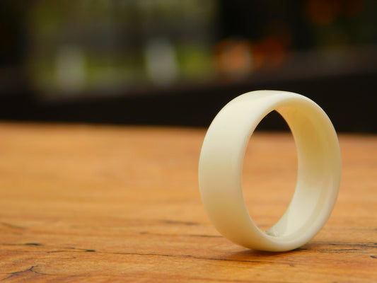 White Glow Ring - Size 8.5