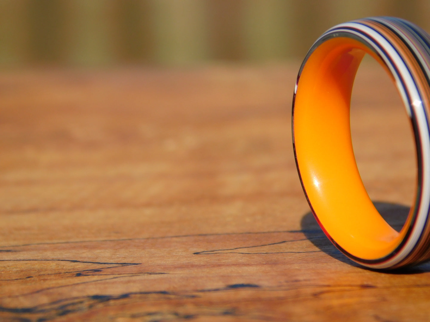 Fordite x Orange Glow Ring