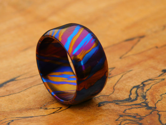 Wild Ti Damascus Ring - Size 10.25