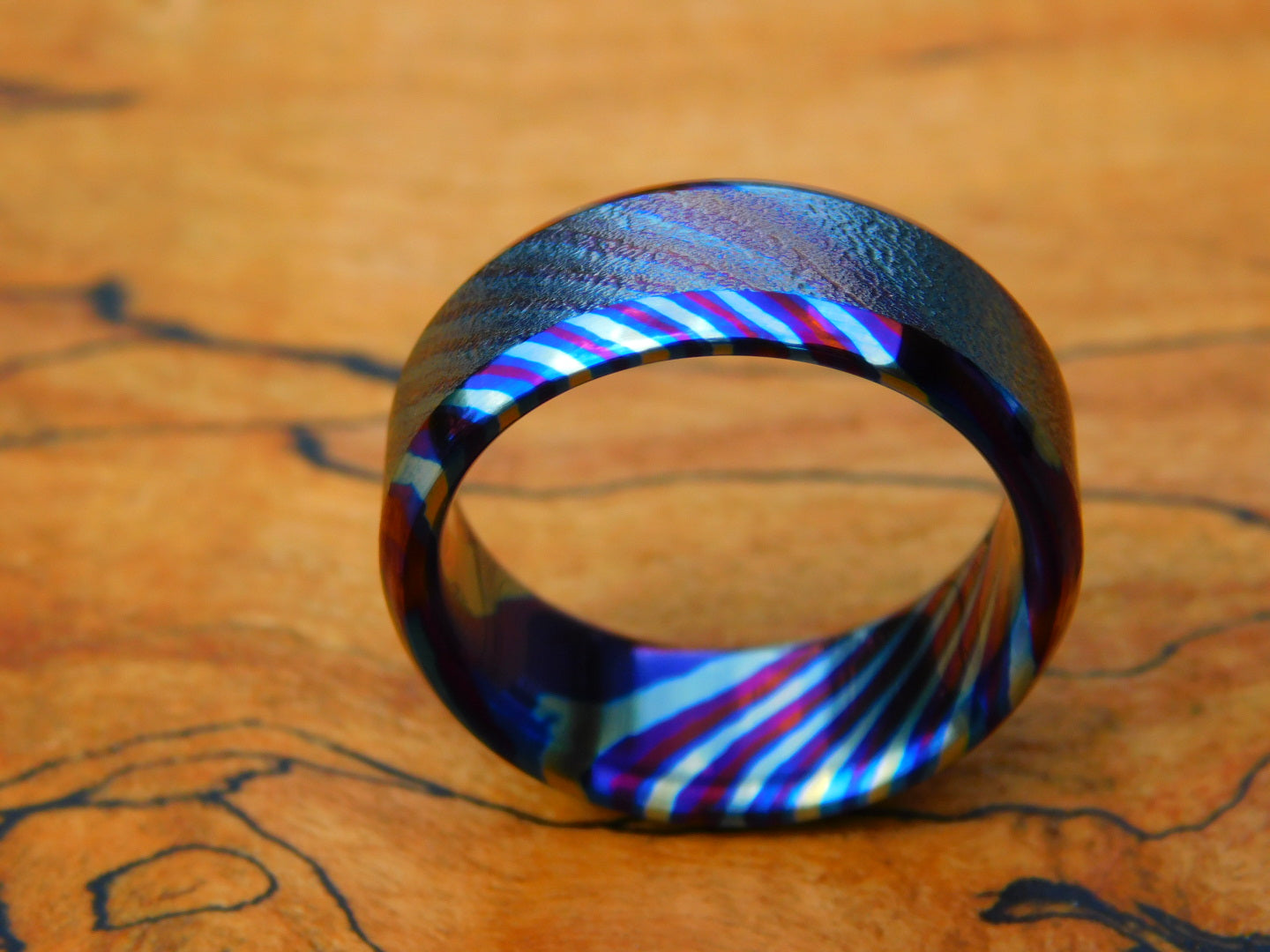 Textured Timascus Ring