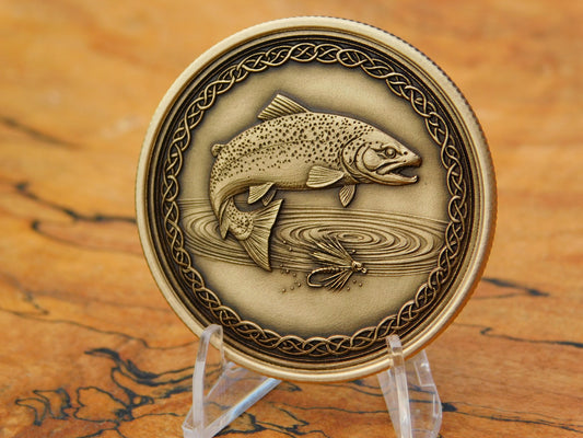 Trout Fishing Coin