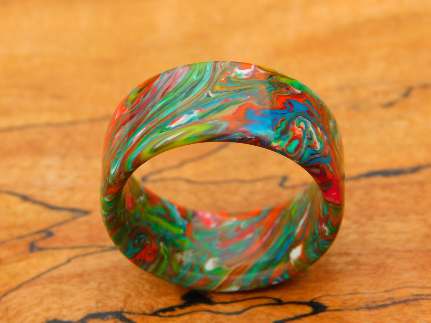 Collision Resin Ring - Size 11