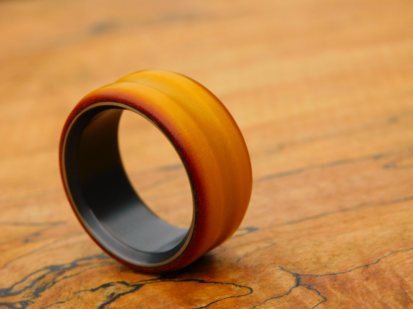 Vintage Linen x Black Zirc Ring