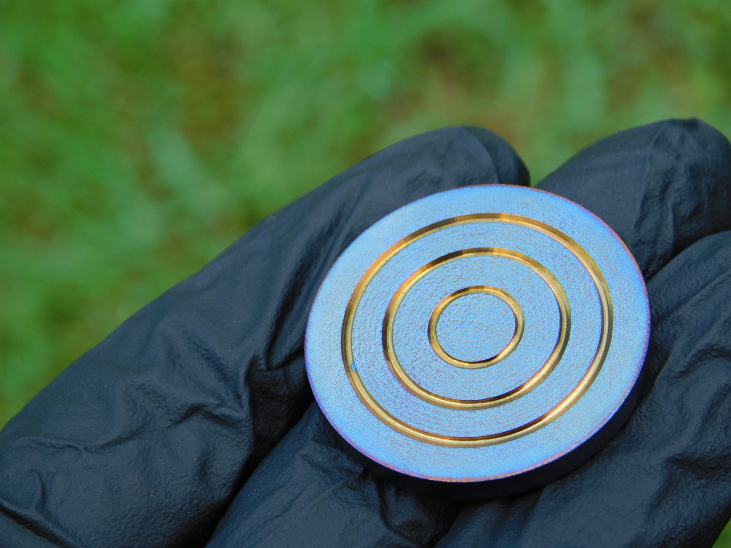 Tempered Titanium x Fordite Coin
