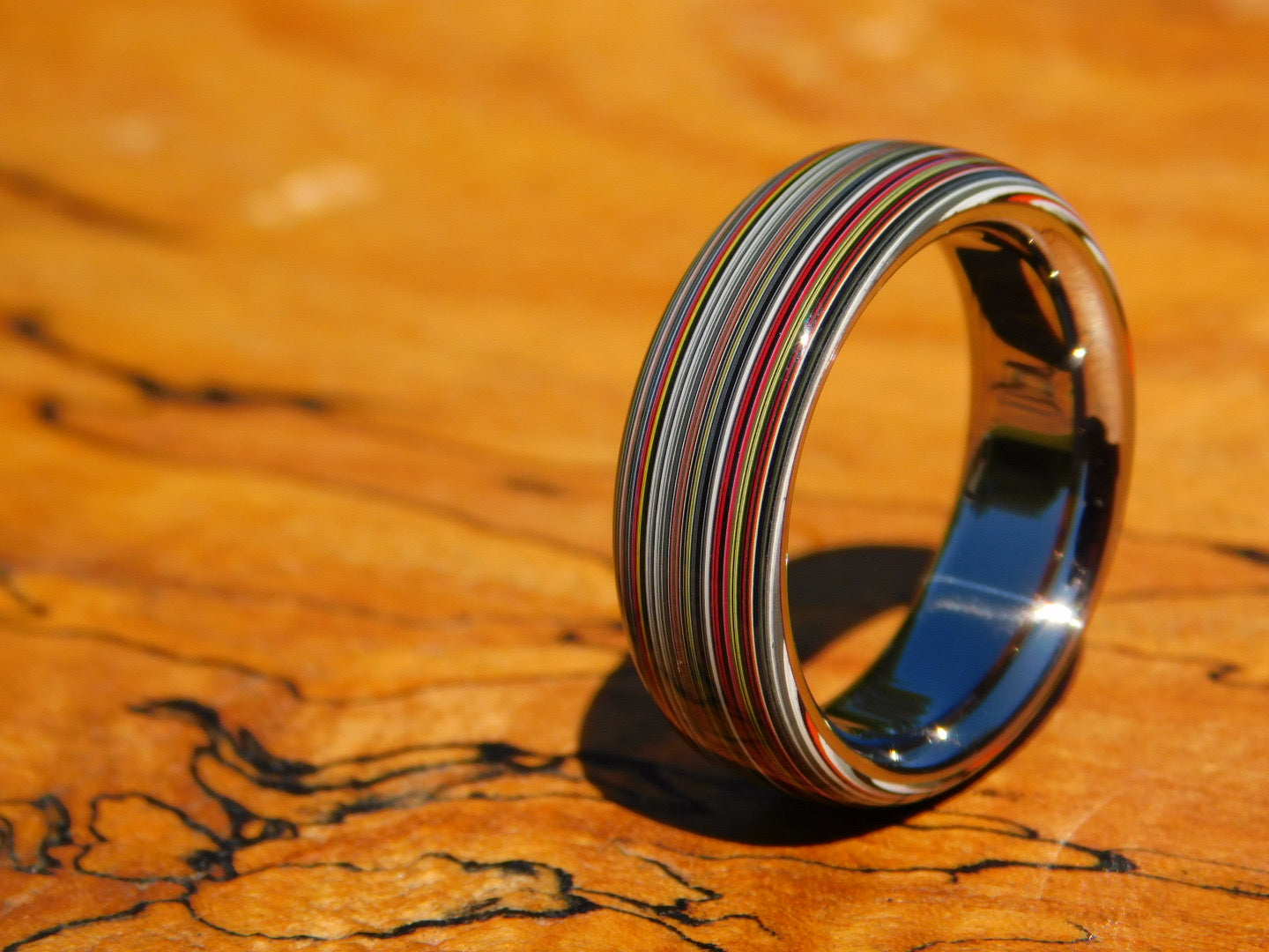 Fordite Agate x Titanium Ring