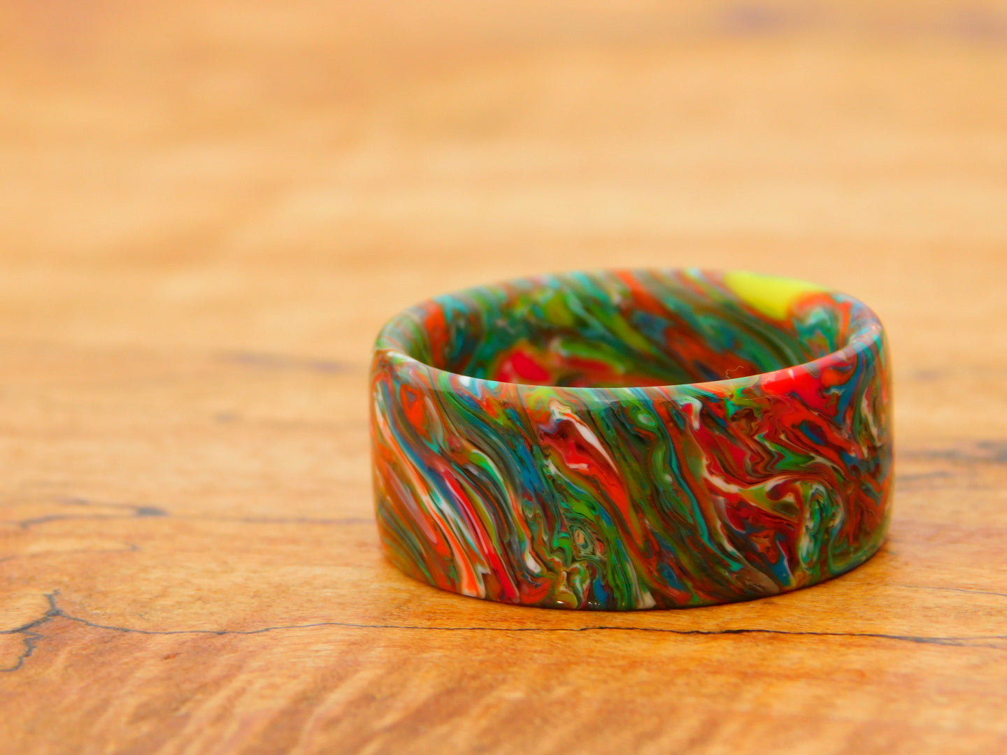 Collision Resin Ring - Size 11