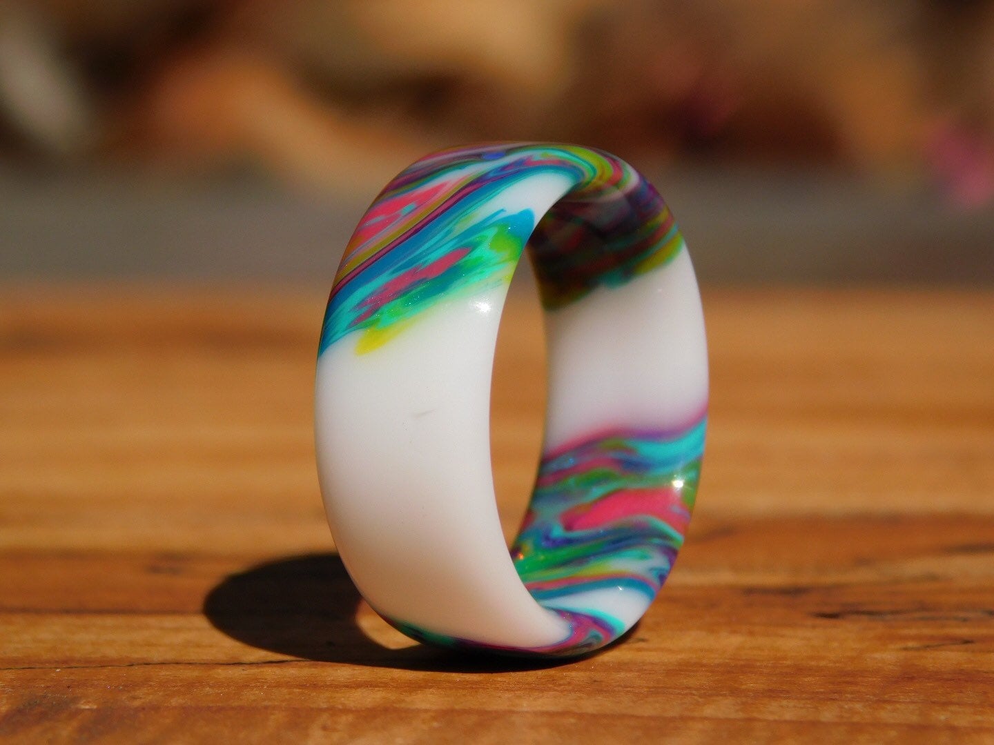 Neon Pastel Resin Ring