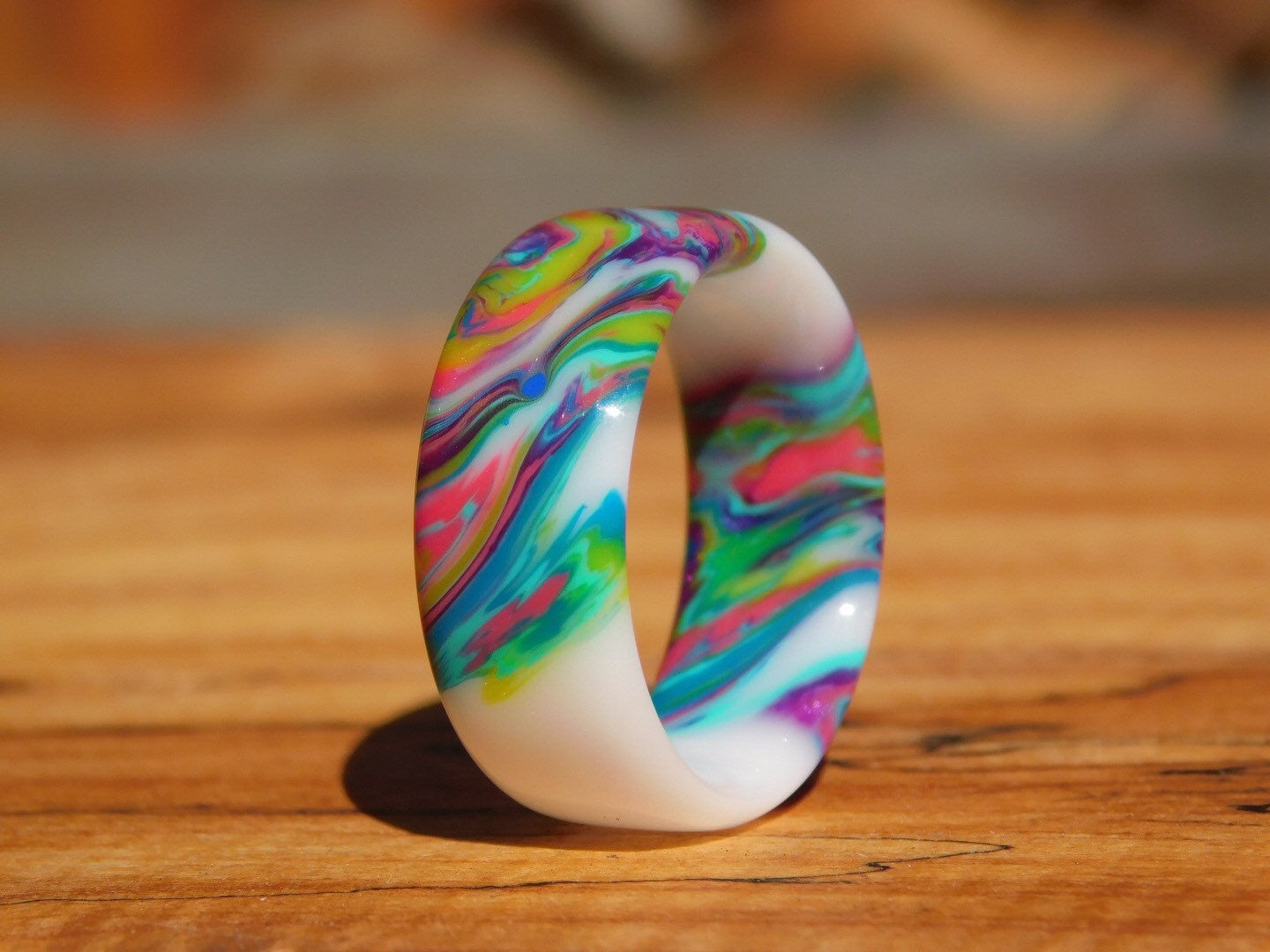 Neon Pastel Resin Ring