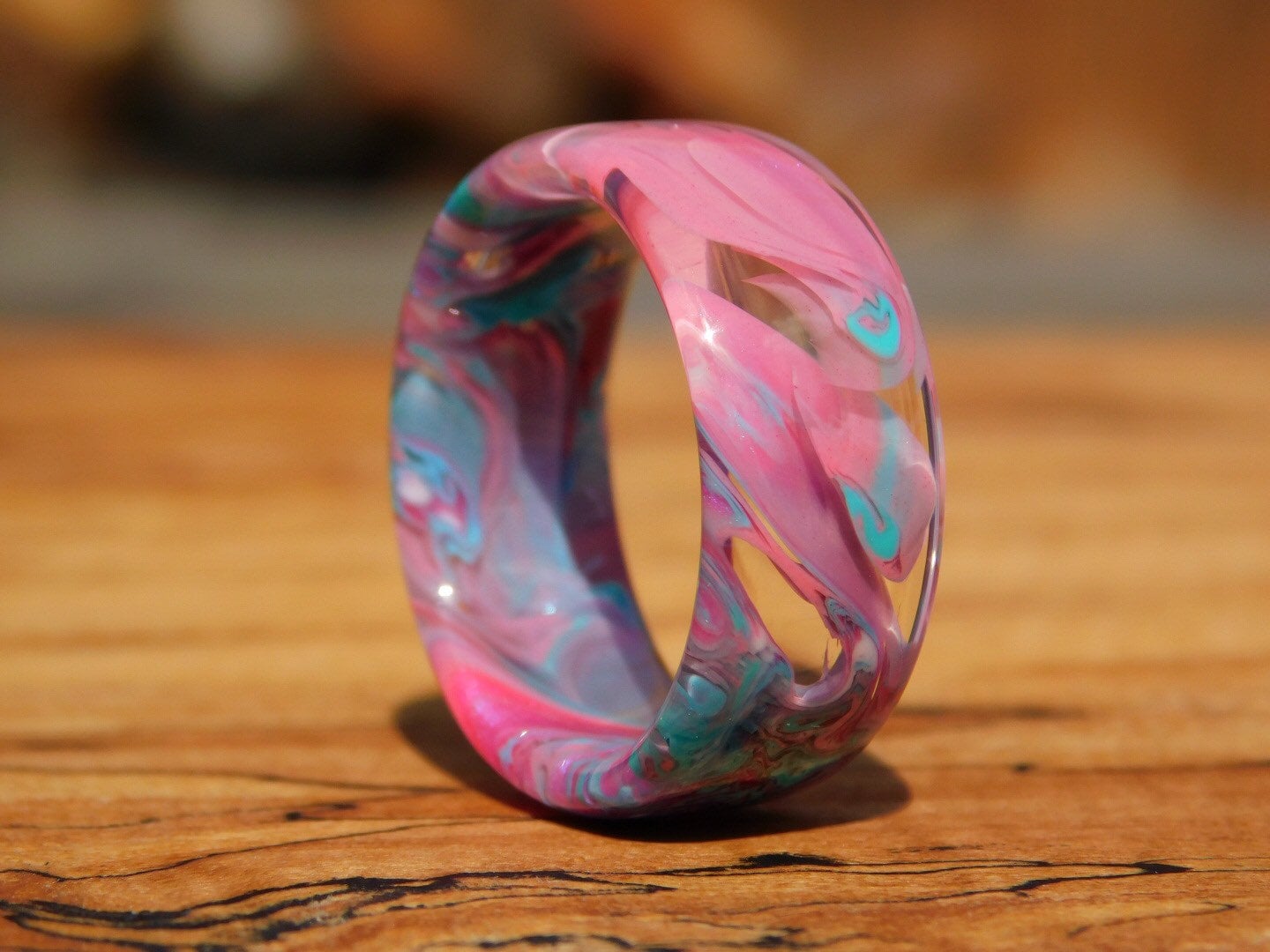 Cotton Candy Resin Ring