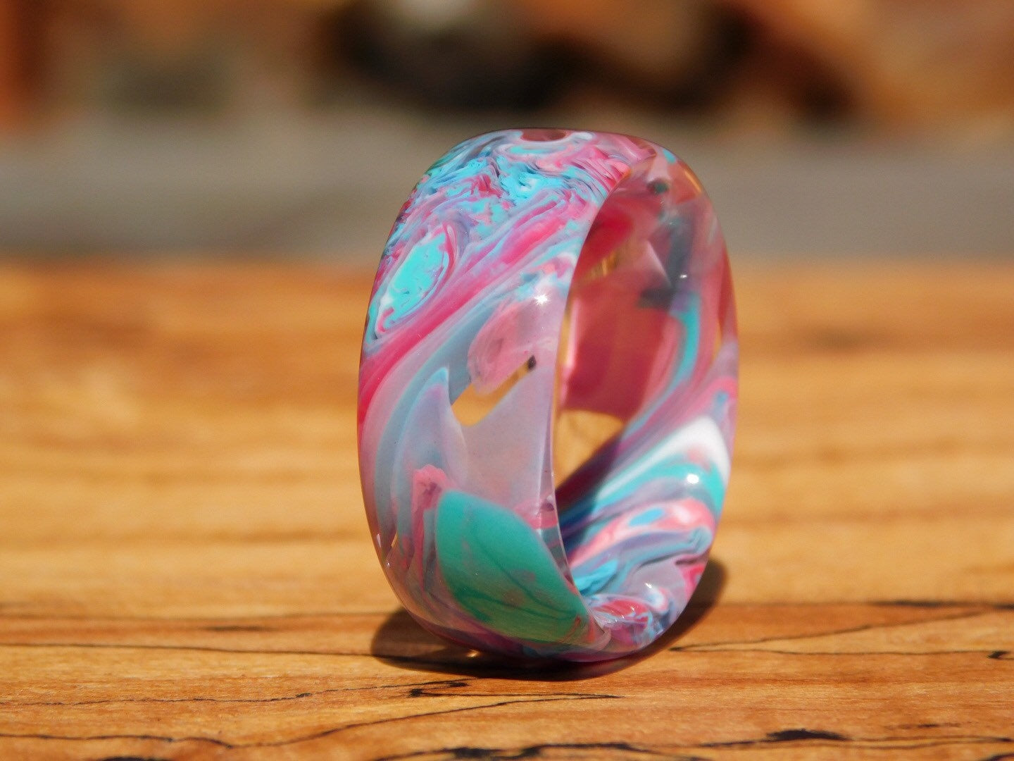 Cotton Candy Resin Ring