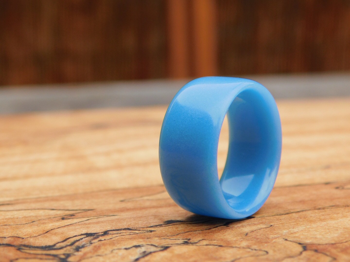 Sky Blue Glow Ring