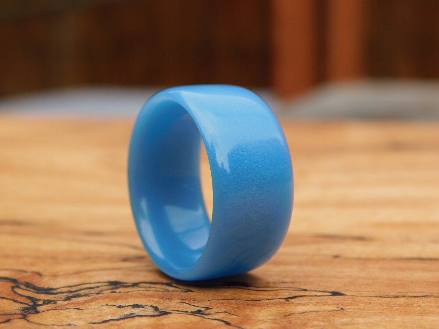 Sky Blue Glow Ring