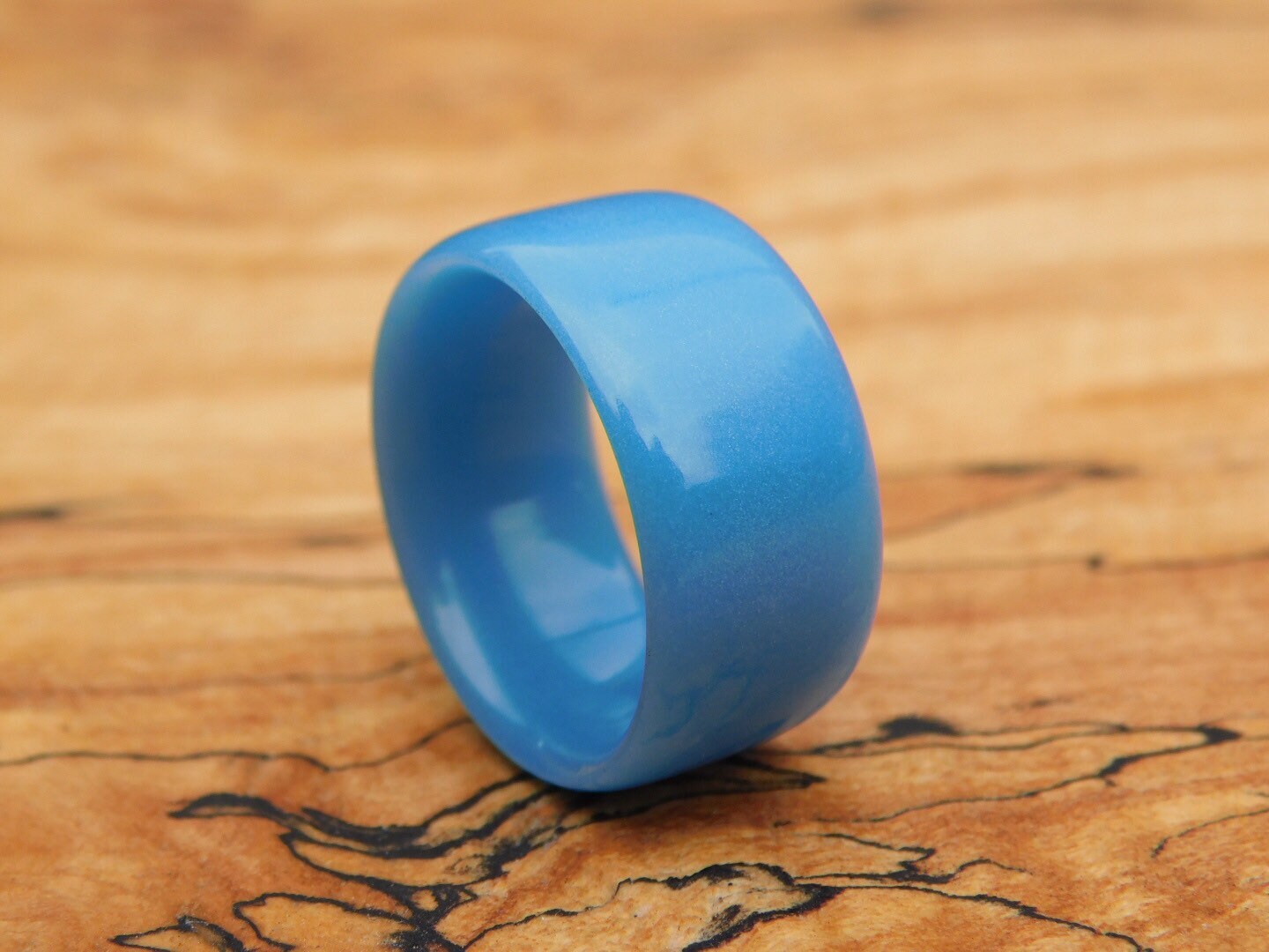 Sky Blue Glow Ring