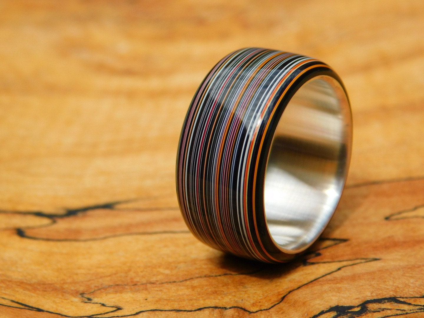 Fordite x Sterling Silver Ring