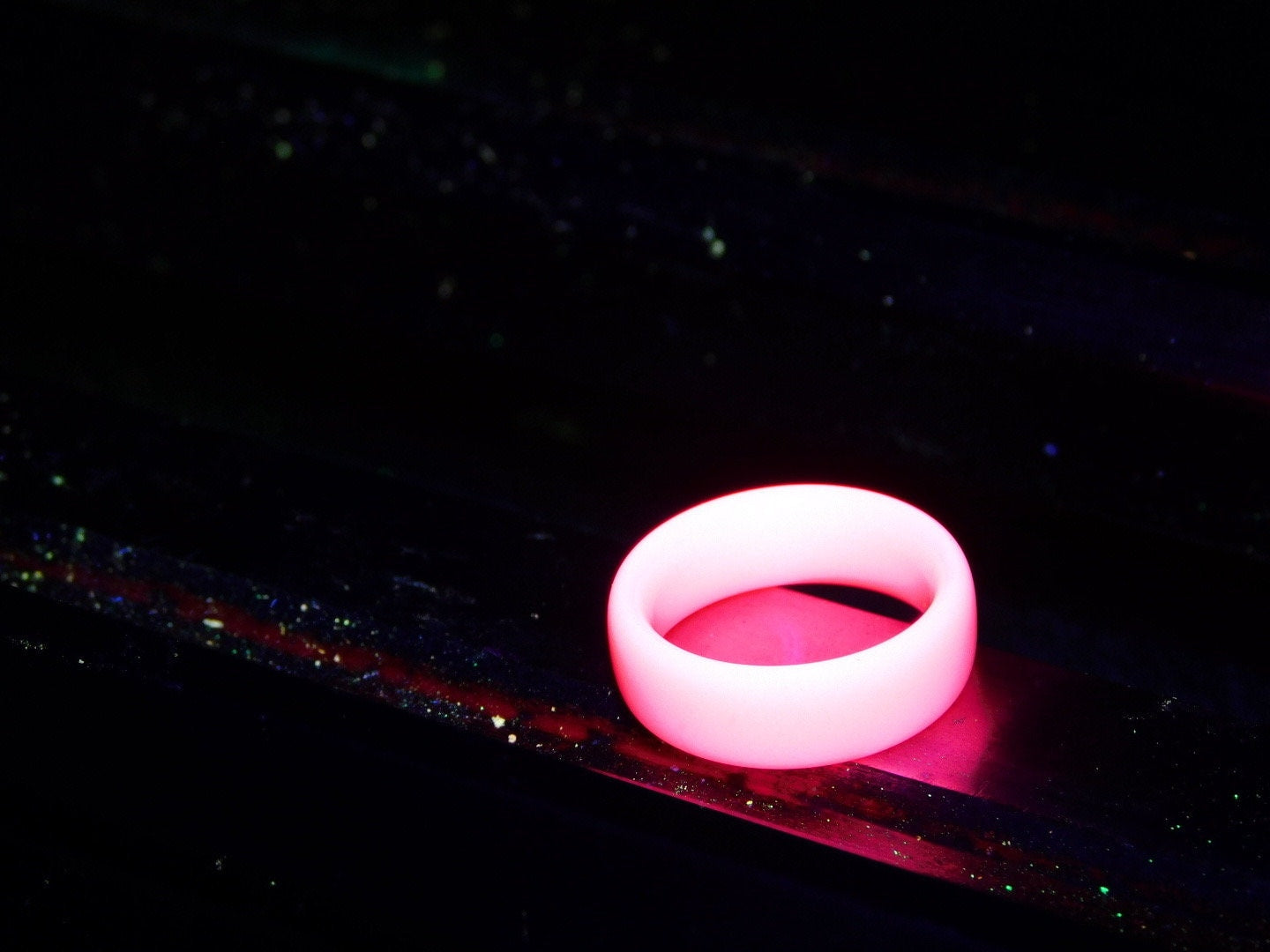 Electric Pink Glow Ring