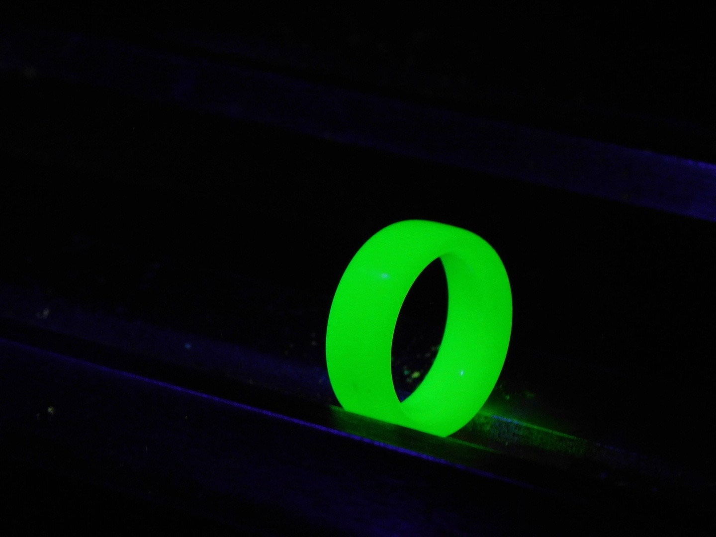 Neon Yellow Glow Ring
