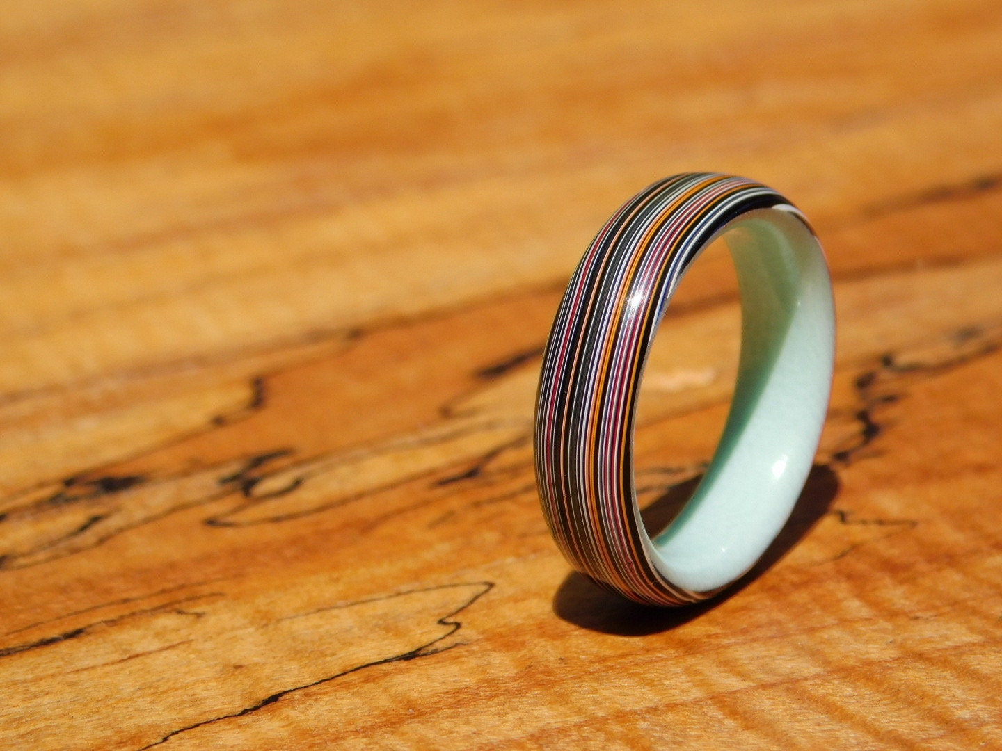 Fordite x Tiff Blue G10 Ring