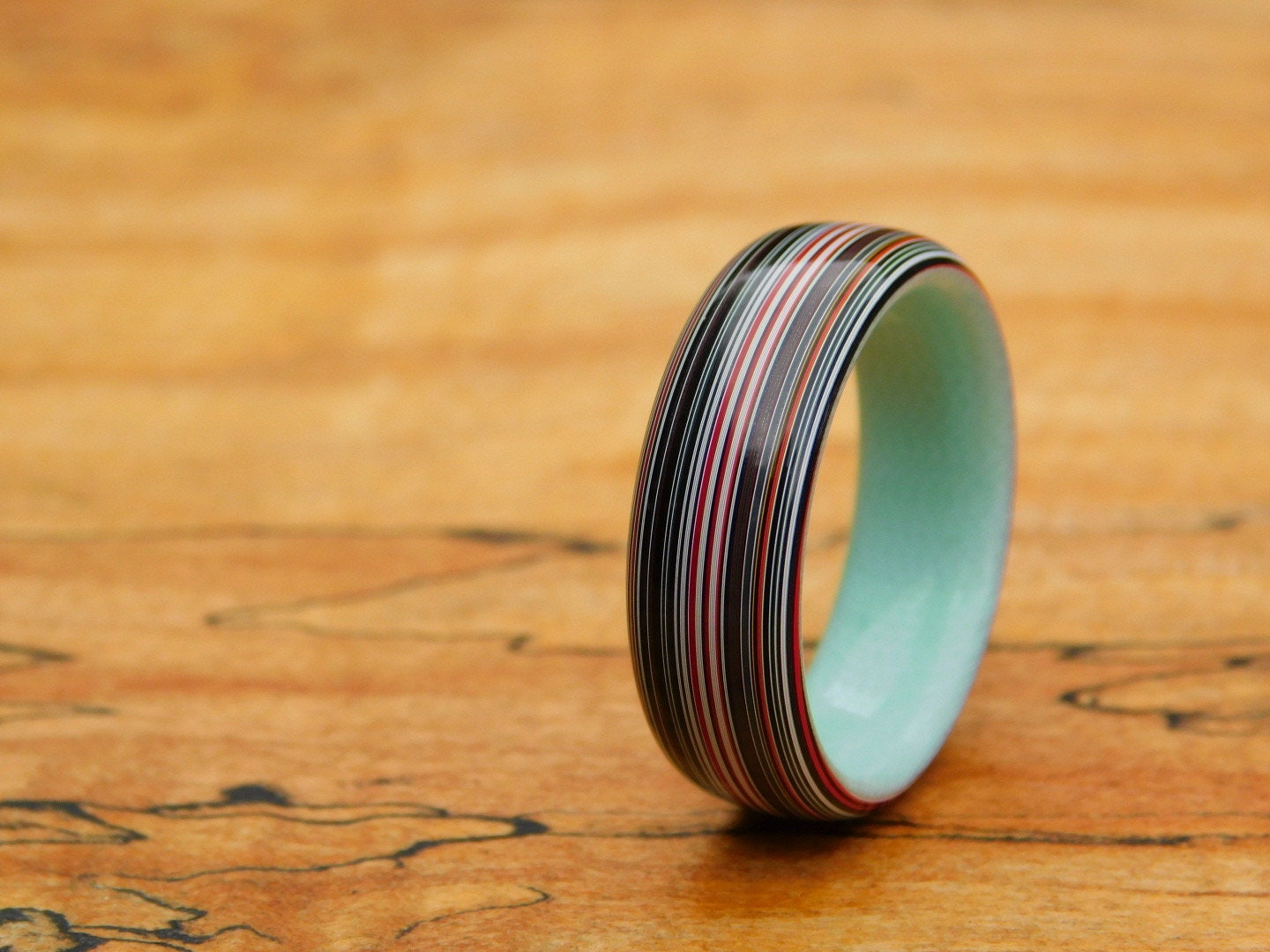 Fordite x Tiff Blue G10 Ring