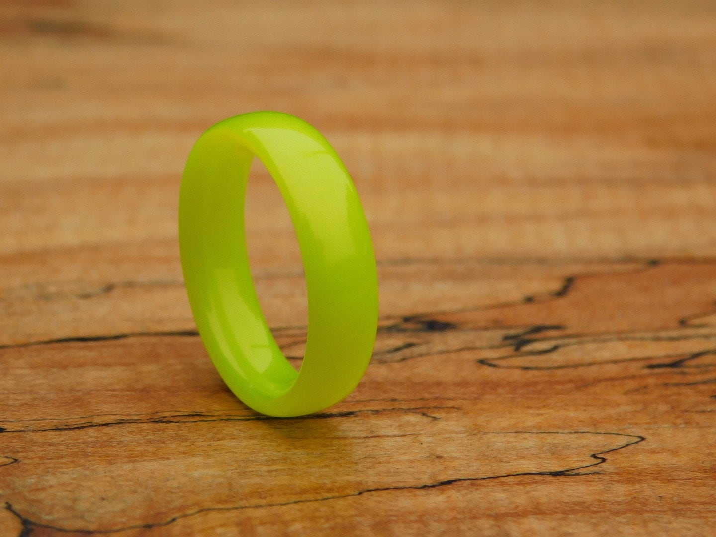 Neon Yellow Glow Ring